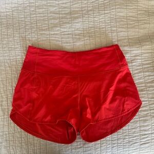 lululemon speed-up high rise lined short 4”
